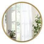 Miroir Rond Doré - Vue 2