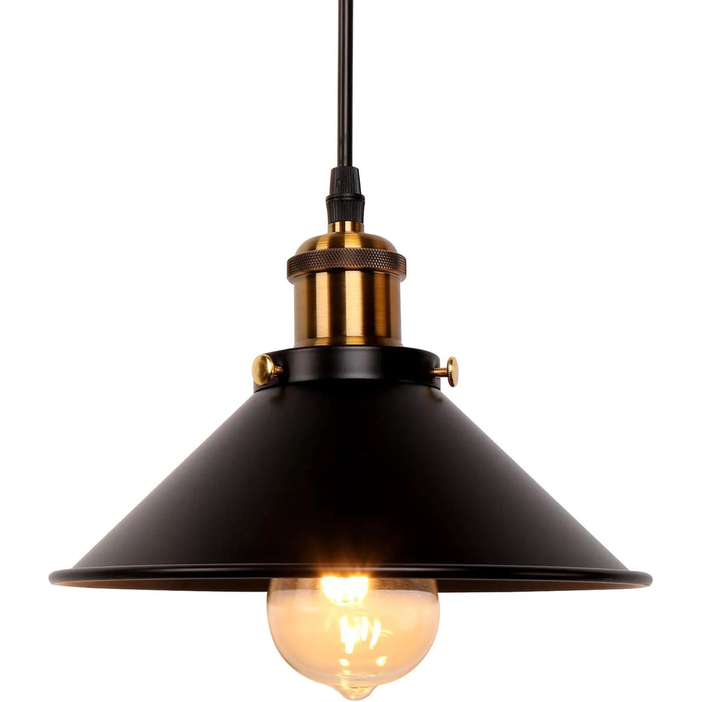 Vintage Industrielle Hängelampe Loft — Schwarzer Regenschirm Lampenschirm Küche & Bar