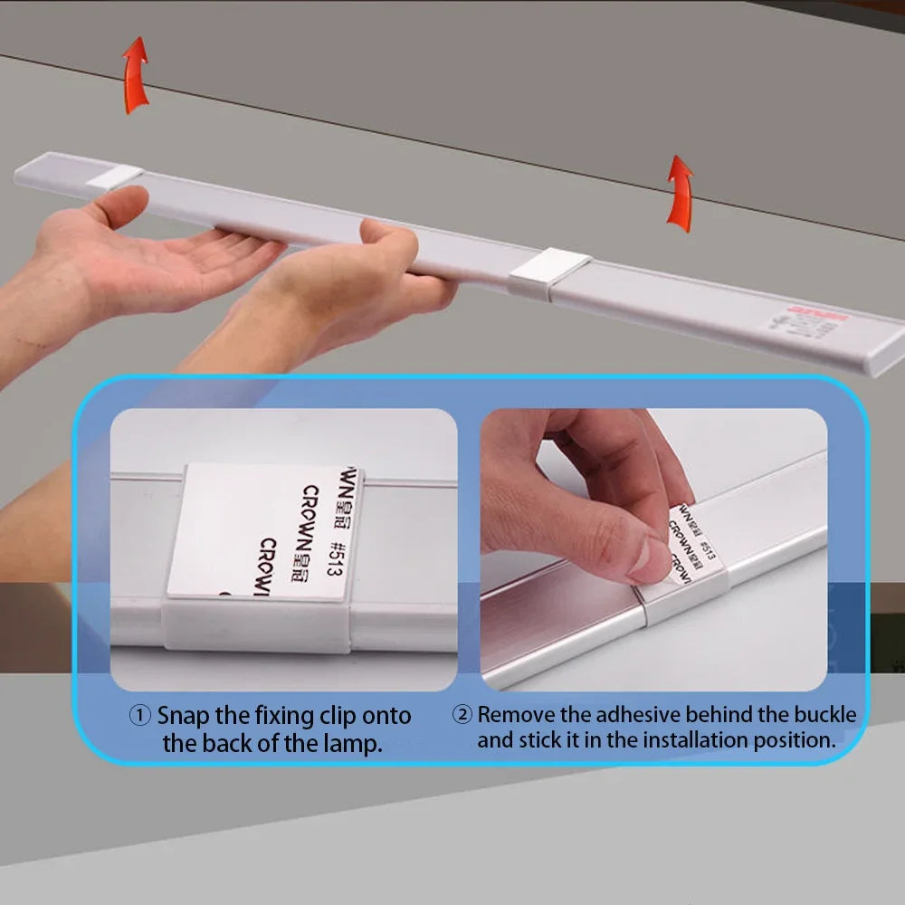 Veilleuse LED Ultra-Mince Détecteur de Mouvement — Rechargeable 3 Couleurs