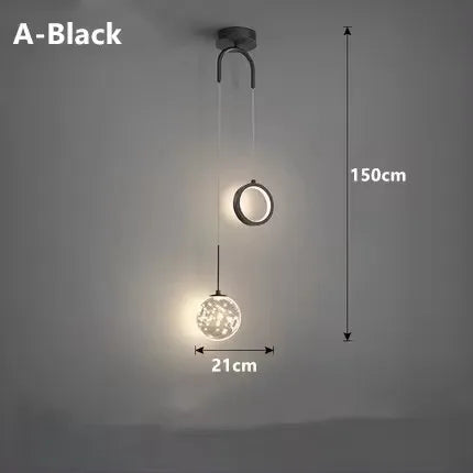 Suspension LED Simplicité Moderne — Chambre & Salle à Manger