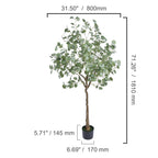 Olivier Artificiel 120-180cm — Plante Artificielle Réaliste Anti-Chute
