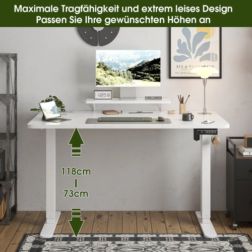 Bureau Électrique Réglable en Hauteur Devoko 160x70cm — Assis-Debout Ergonomique