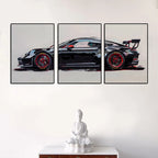 Set de 3 Posters Supercars — Art Mural Voitures Chambre & Salon