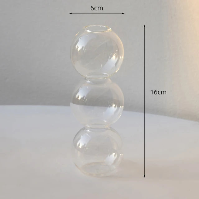 Vase Bulle en Verre Nordique — Déco Florale & Idée Cadeau