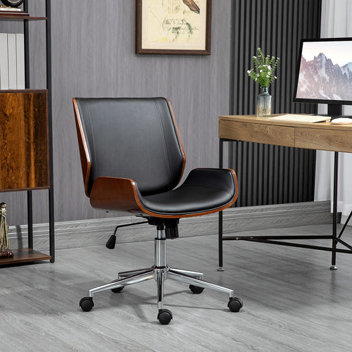 Chaise de bureau ergonomique noire, dossier et assise détaillés