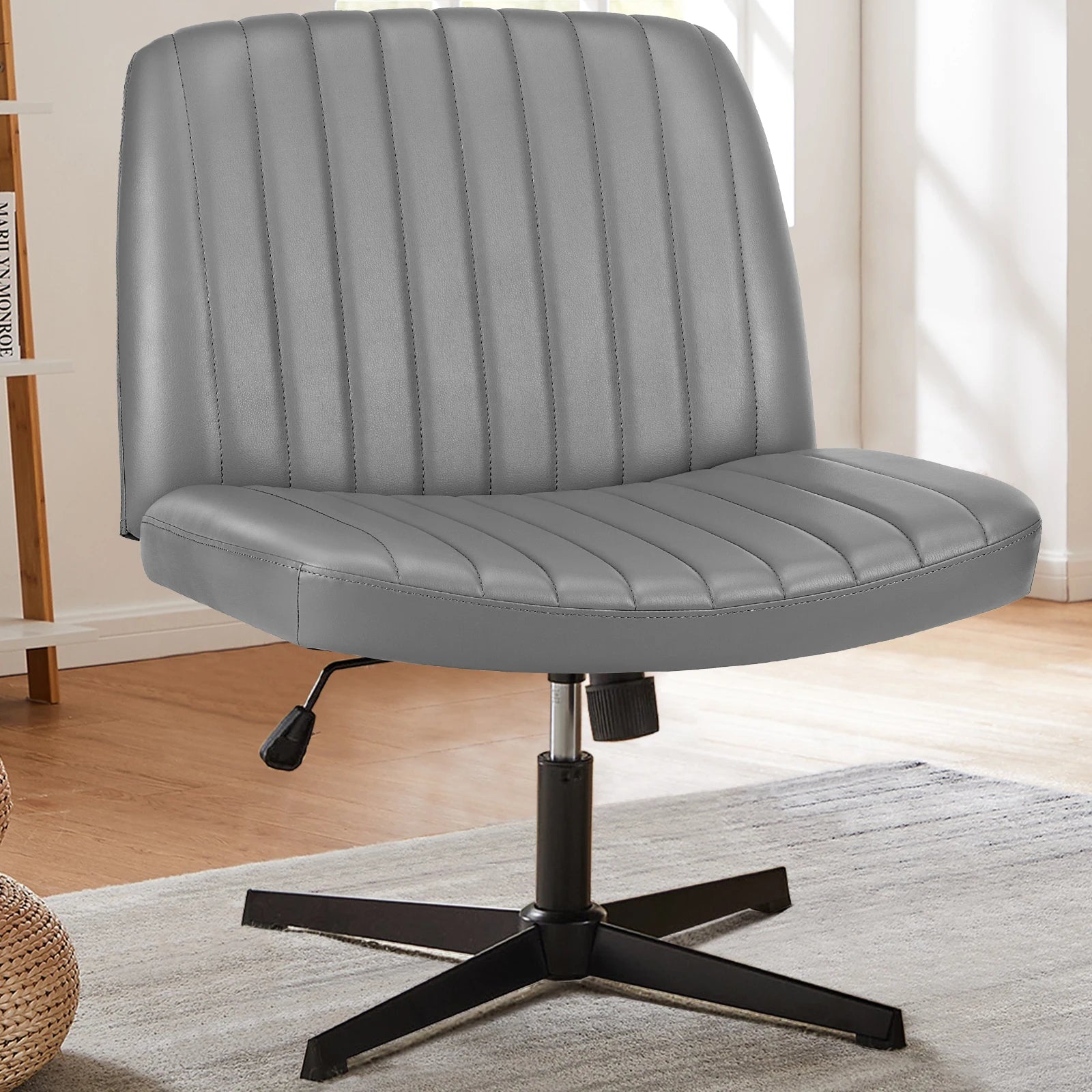 Chaise de Bureau Pivotante Tissu — Confort Gaming, Télétravail & Coiffeuse