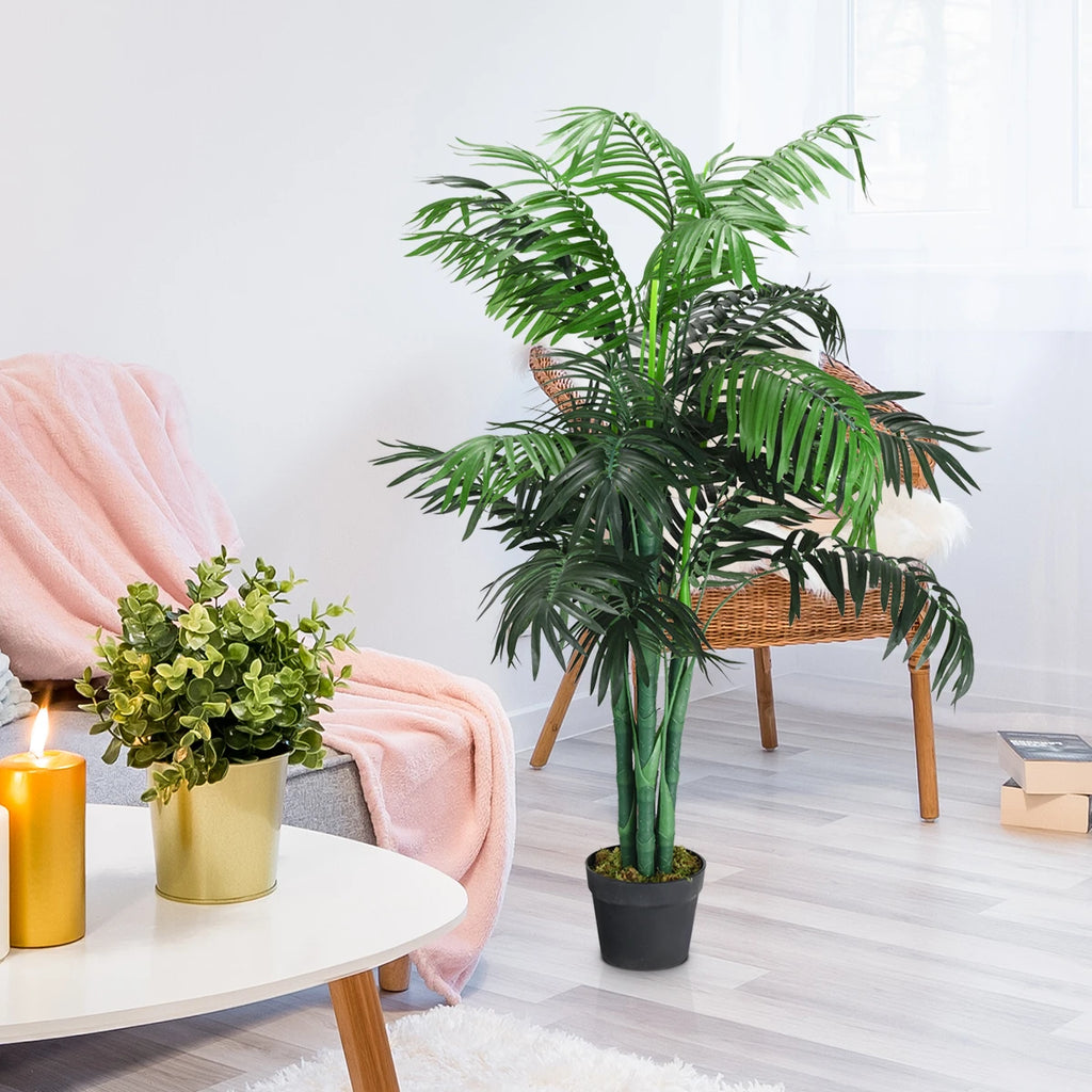Palmier Artificiel 107cm — Plante Déco Sans Entretien Intérieur