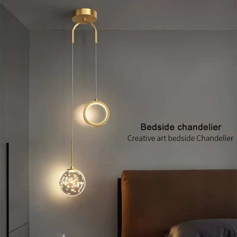 Suspension LED Simplicité Moderne — Chambre & Salle à Manger