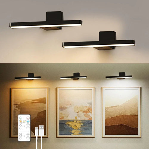 Applique murale LED rechargeable sans fil avec télécommande, vue principale