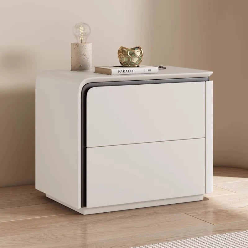 Table de Nuit Nordique Luxe — Tiroir & Rangement Caché Chambre