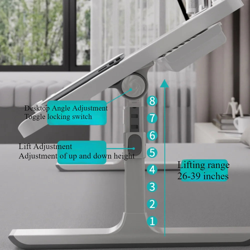 Plateau de Lit Pliable Réglable — Bureau Portable Canapé & Sol