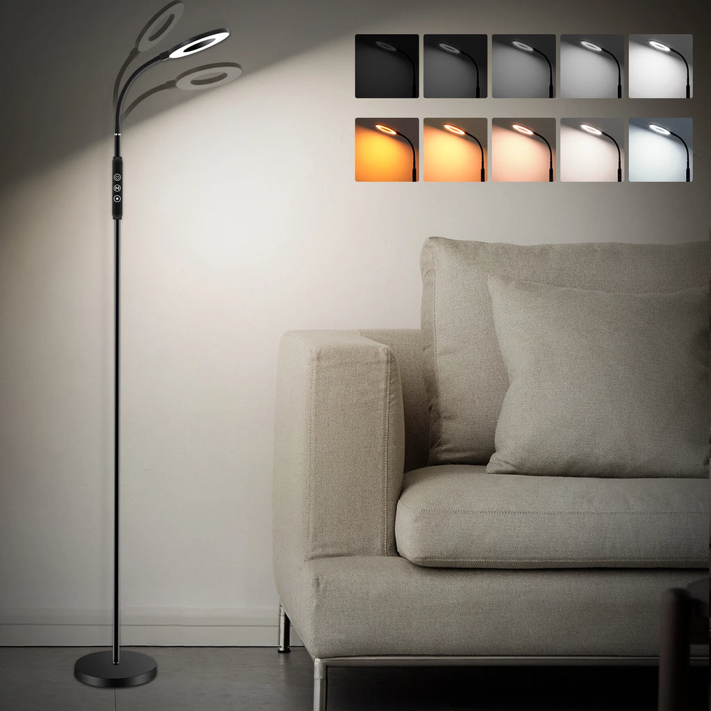 Lampe de Sol Dimmable 360° — Lumière Chaude à Froide