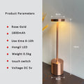 Lampe de Table LED Rechargeable Sans Fil — Style Rétro Métal