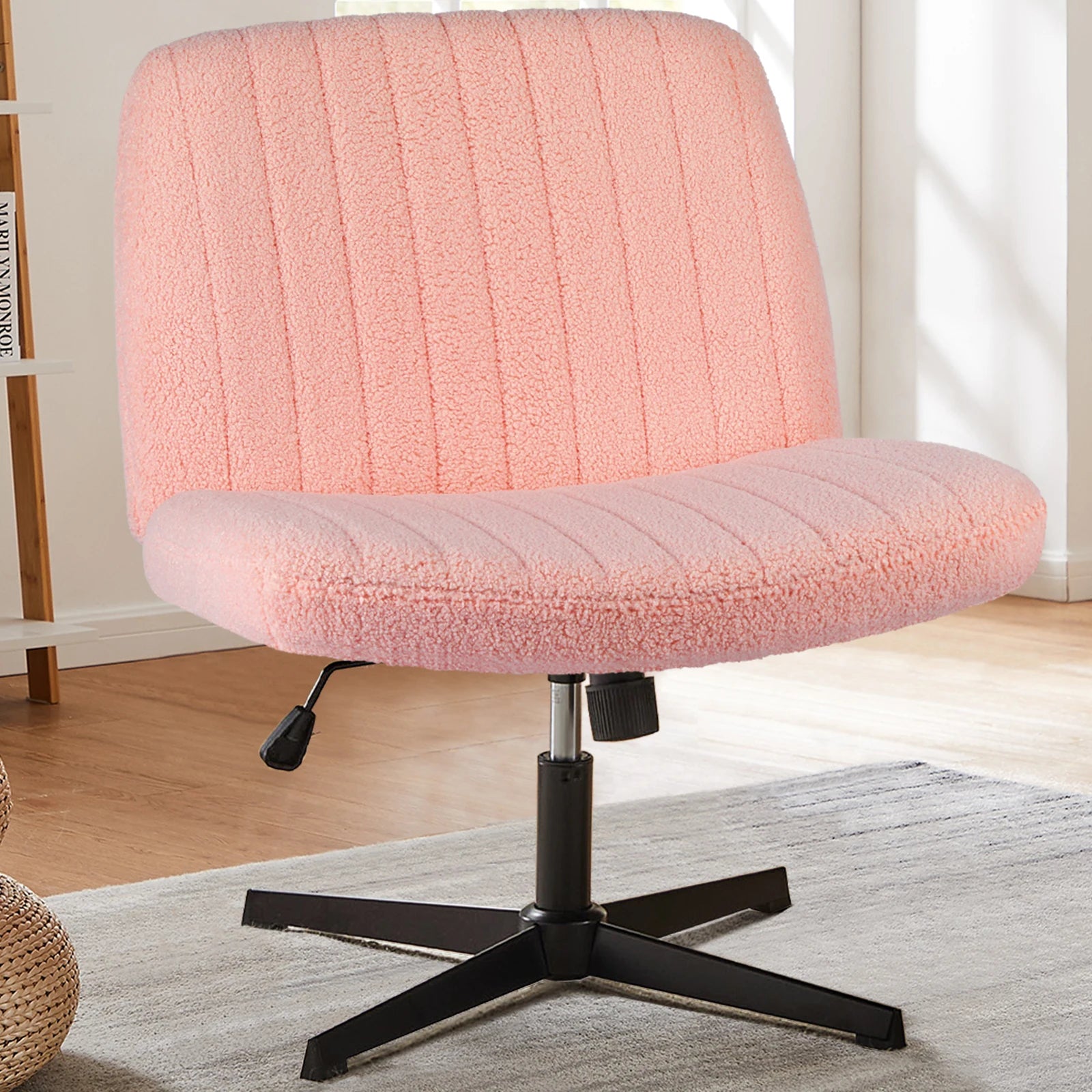 Chaise de Bureau Pivotante Tissu — Confort Gaming, Télétravail & Coiffeuse