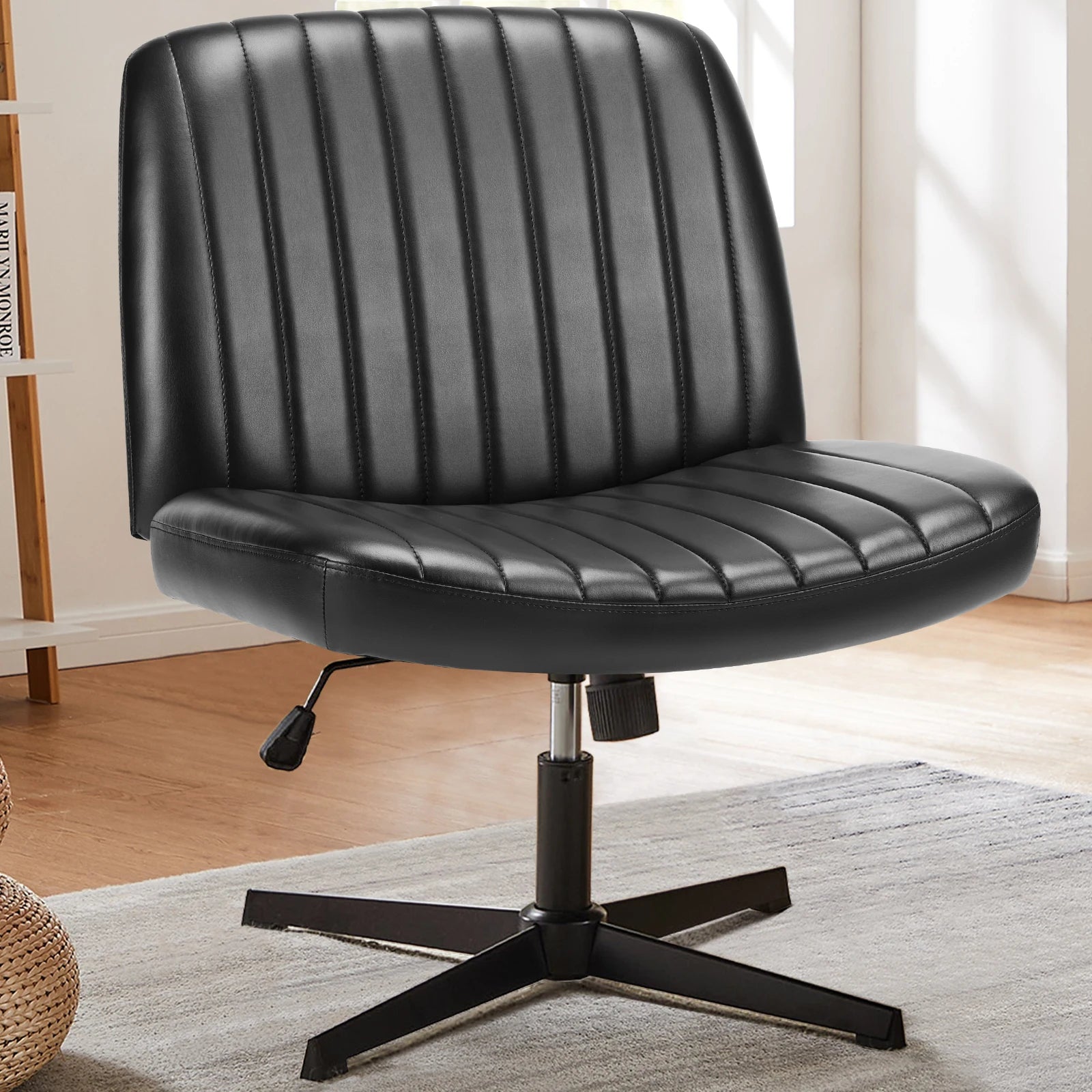 Chaise de Bureau Pivotante Tissu — Confort Gaming, Télétravail & Coiffeuse