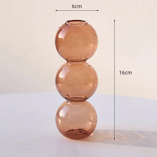 Vase Bulle en Verre Nordique — Déco Florale & Idée Cadeau