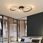 Plafonnier LED Dimmable Or & Chrome — Salon, Chambre & Cuisine