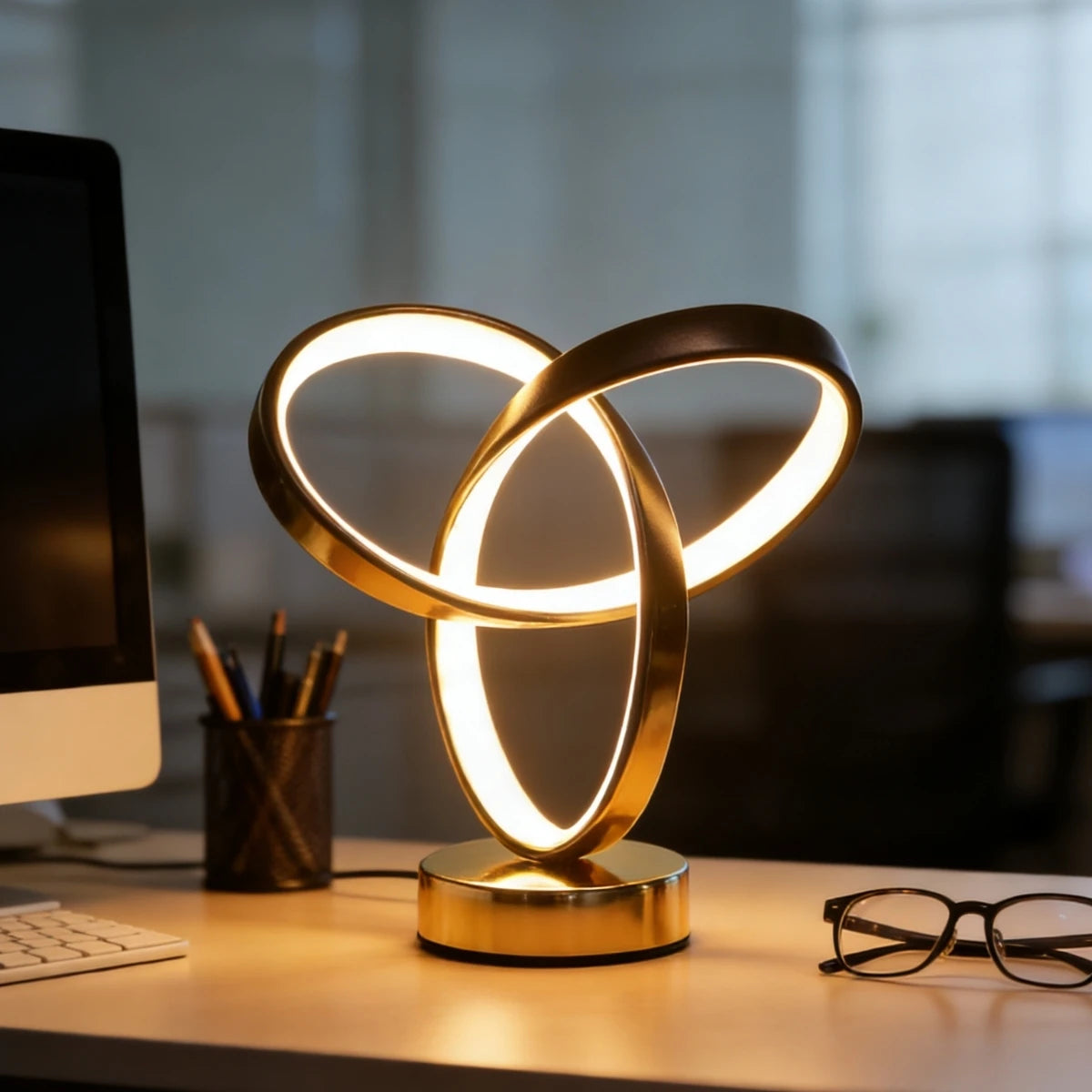 Lampe de Bureau USB Tricolore — Chambre, Salon & Bureau