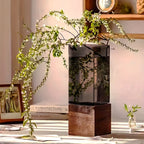 Vase Acrylique Nordique avec Socle — Déco Table Élégante & Idée Cadeau