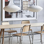 Suspension Cocon Soie Blanche Ronde — Restaurant & Maison