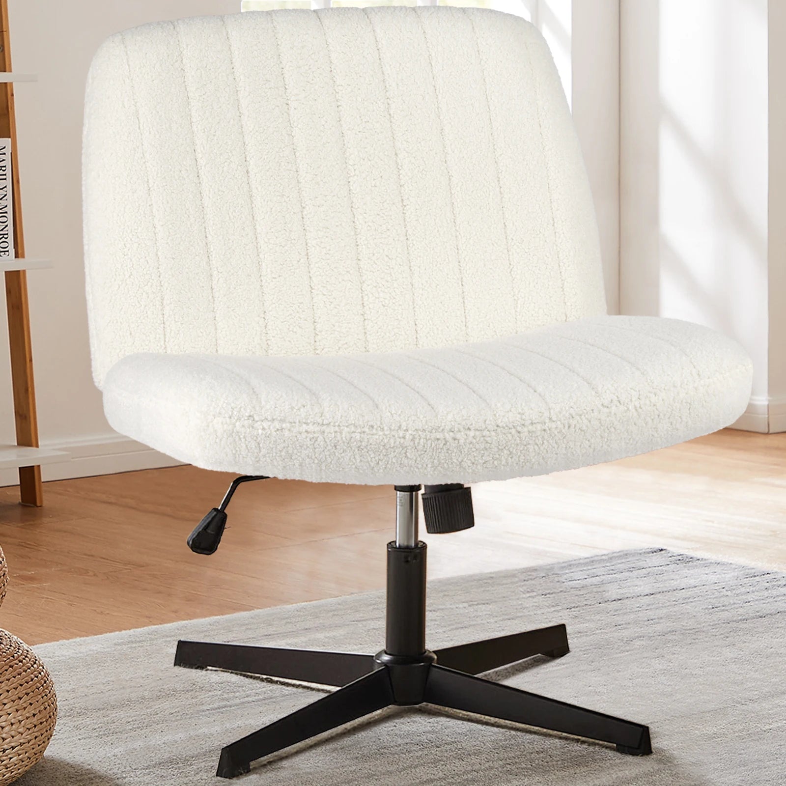 Chaise de Bureau Pivotante Tissu — Confort Gaming, Télétravail & Coiffeuse