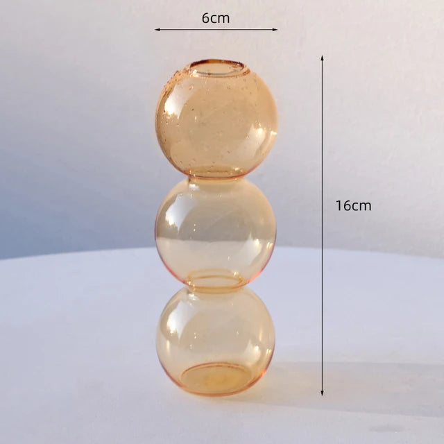Vase Bulle en Verre Nordique — Déco Florale & Idée Cadeau