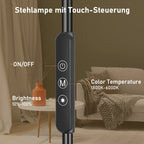 Lampe de Sol Dimmable 360° — Lumière Chaude à Froide