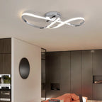 Plafonnier LED Dimmable Or & Chrome — Salon, Chambre & Cuisine