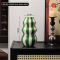 Vase Céramique Rayé Minimaliste — Décoration Élégante Salon & Table