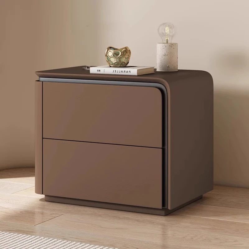 Table de Nuit Nordique Luxe — Tiroir & Rangement Caché Chambre