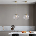 Suspension Verre Nordique LED — Luminaire Design Salle à Manger, Chambre & Café