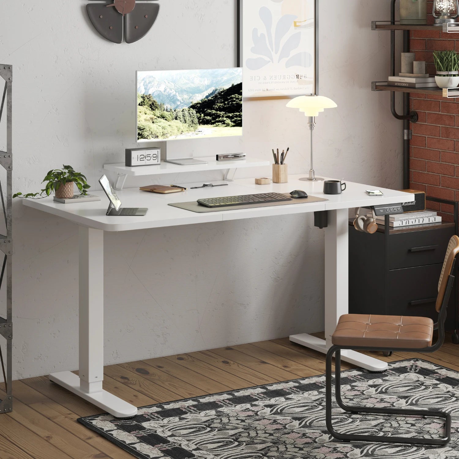 Bureau Électrique Réglable en Hauteur Devoko 160x70cm — Assis-Debout Ergonomique