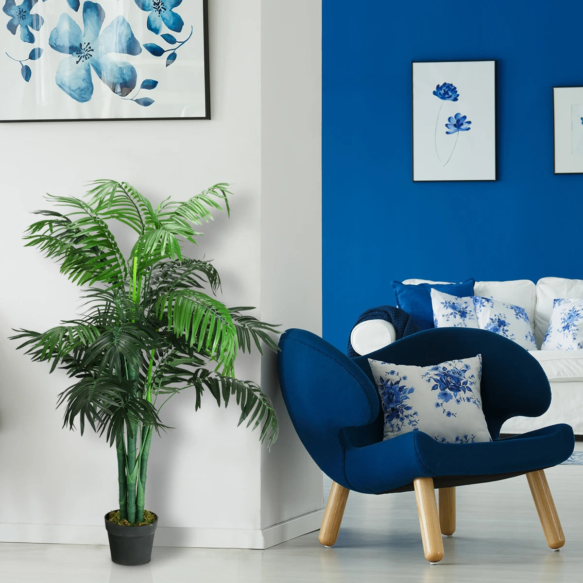 Palmier Artificiel 107cm — Plante Déco Sans Entretien Intérieur
