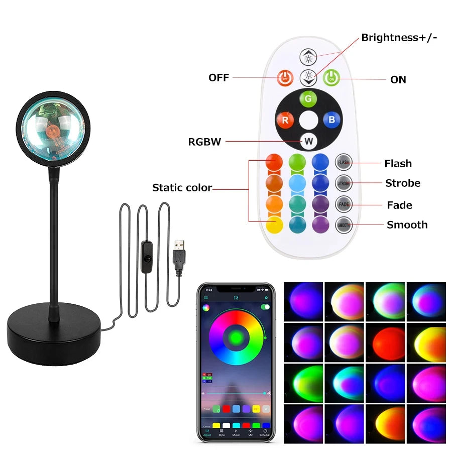 Projecteur Coucher de Soleil LED — Vue 4