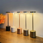 Lampe de Table LED Rechargeable Sans Fil — Style Rétro Métal
