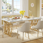 Table À Manger Moderne 160cm — Design Contemporain pour 4-6 Personnes