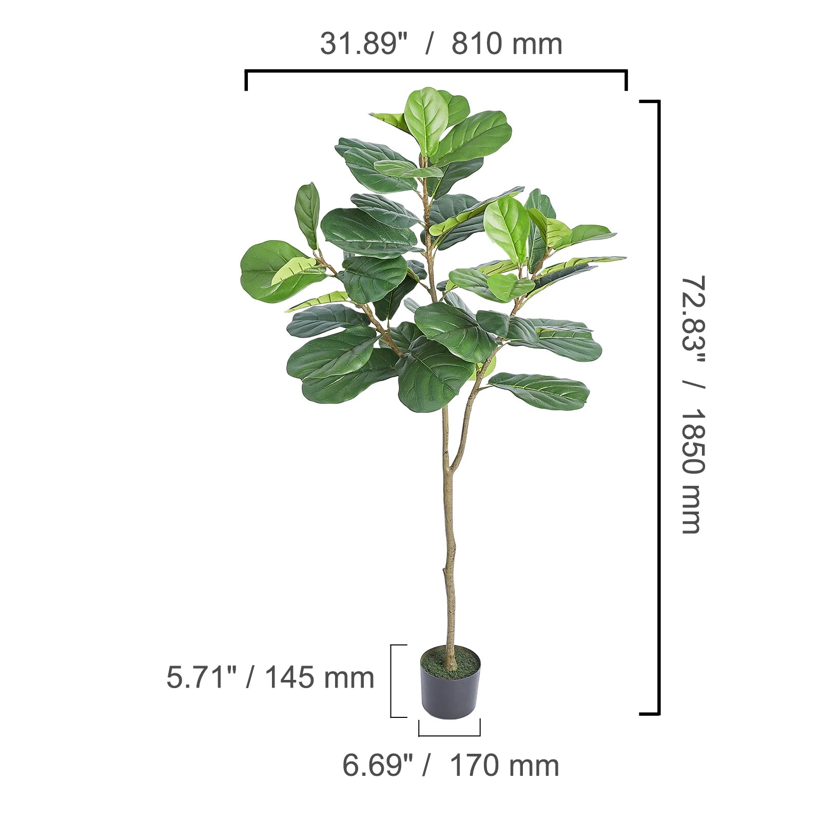 Olivier Artificiel 120-180cm — Plante Artificielle Réaliste Anti-Chute