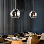 Suspension Verre Nordique LED — Luminaire Design Salle à Manger, Chambre & Café