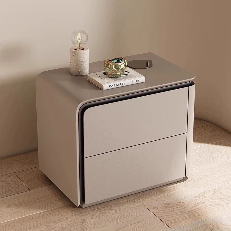 Table de Nuit Nordique Luxe — Tiroir & Rangement Caché Chambre