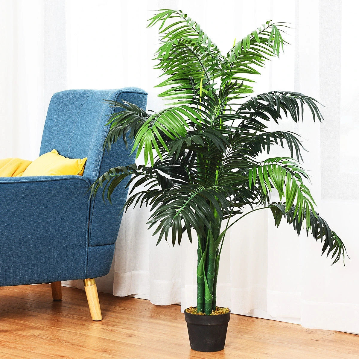 Palmier Artificiel 107cm — Plante Déco Sans Entretien Intérieur