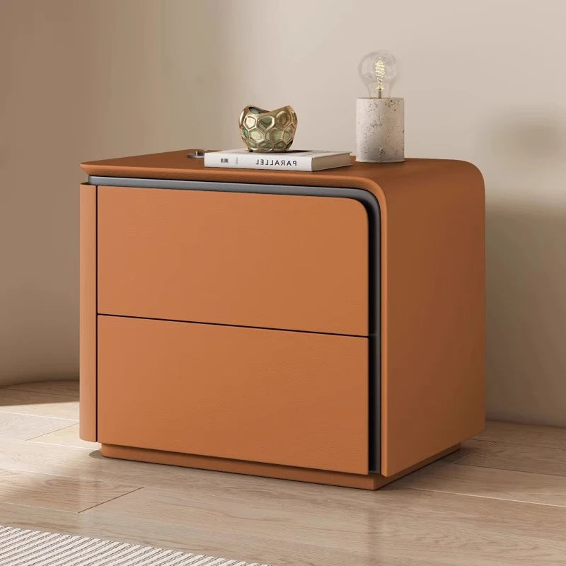 Table de Nuit Nordique Luxe — Tiroir & Rangement Caché Chambre