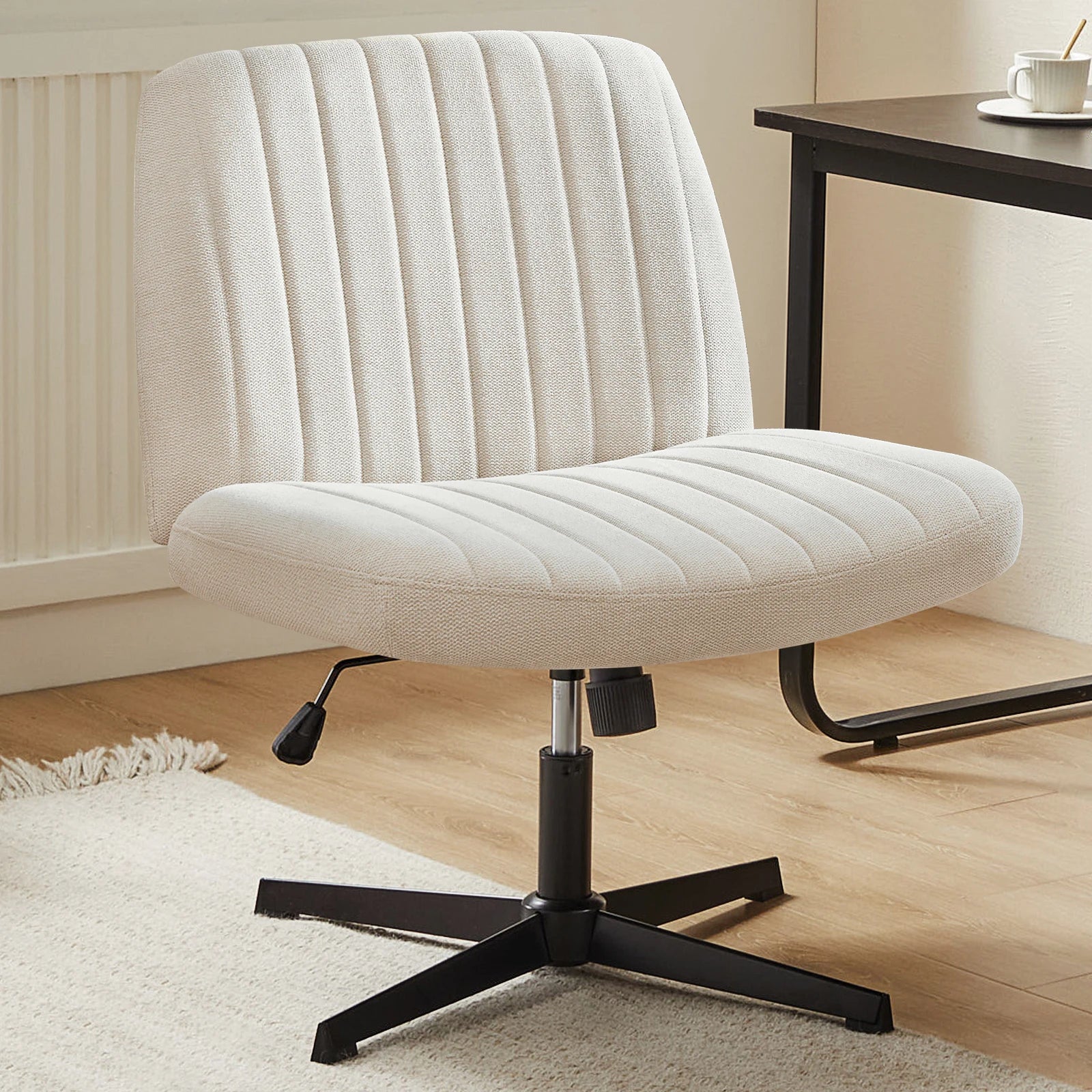 Chaise de bureau gaming en tissu pivotante, vue principale