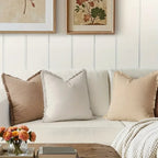 Housses de Coussin Chenille Nordique 45x45cm — Set de 3 pour Salon & Chambre