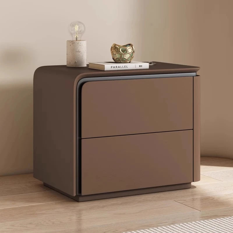 Table de Nuit Nordique Luxe — Tiroir & Rangement Caché Chambre