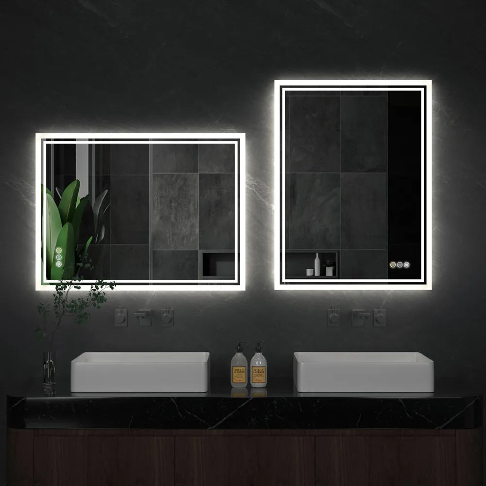 LUVODI Miroir LED salle de bain rétro-éclairage