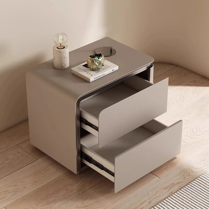 Table de Nuit Nordique Luxe — Tiroir & Rangement Caché Chambre