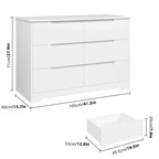Commode blanche installée dans une chambre moderne