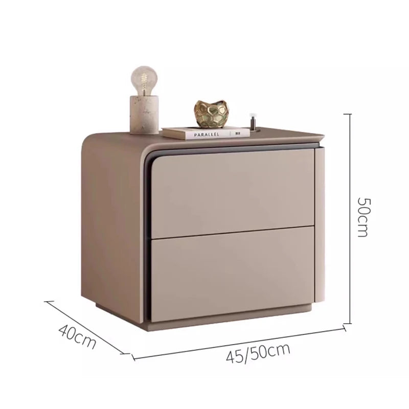 Table de Nuit Nordique Luxe — Tiroir & Rangement Caché Chambre