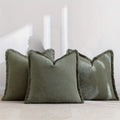 Housses de Coussin Chenille Nordique 45x45cm — Set de 3 pour Salon & Chambre