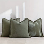 Housses de Coussin Chenille Nordique 45x45cm — Set de 3 pour Salon & Chambre